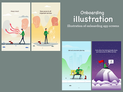 Onboarding Illustration app illustration on boarding ui ux