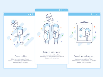 Onboarding app illustration on boarding ui ux