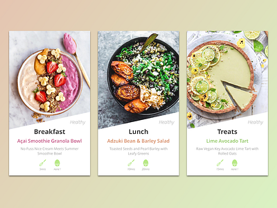 #040 Recipe App 040 challenge dailyui food healthy meal recipe uidesign uxdesign vegetarian yummy