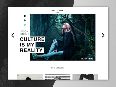 Fashion Designer Blog blog design designer fashion header hero homepage landing page lifestyle photographer typography web design