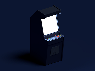 Good times 3d 3d design 3d render arcade arcade 3d arcade machine blender blender 3d emilioriosdesigns lowpoly video game