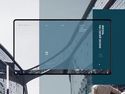 Aquatoria. 2017 clean estate fullscreen minimal realestate site web webdesign
