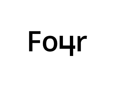 FOUR 4 4 logo branding brochure business logo change creative logo four four logo logo logo design logo template