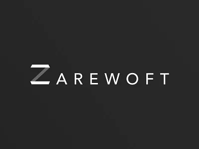 Zarewoft Logo branding logo logo design software visual design