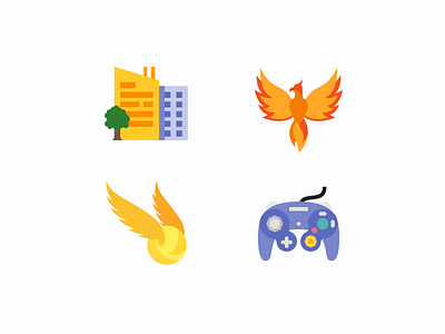 Color Flat Icons city color flat gaming graphic design icon icon design icons8 illustrator ui design vector wings