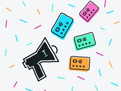 Refer a friend to Tandem 🎉 artwork bank blog branding challenger colour finance fintech icon illustration referral tandem