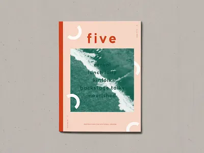 Five Inspirations of Editorial Design brand branding editorial editorial design journal layout magazine minimal pink red simplistic surfing