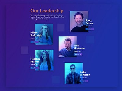 Team Page Design Concept design team ui ux