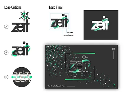 Zeit Logo apple branding graphic design illustration logo logo design space travel web design