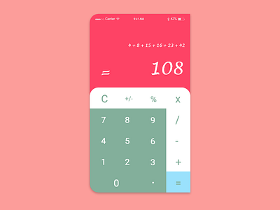 daily ui 4 calculator calculator dailyui ui xd