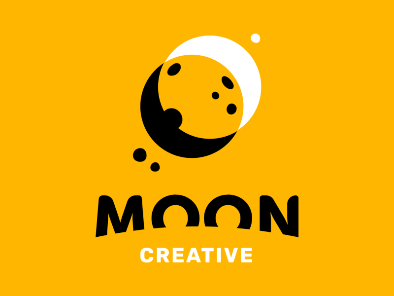 Moon Animated Logo animated logo animation brand design branding creative design graphic design identity identity design illustration interaction logo logo animation logo design marketing moon motion design motion graphics user experience user experience design