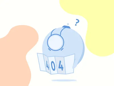 404 Bot 404 bot duotone error flat