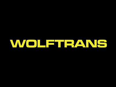 Wolftrans Logotype animal branding corporate design flat graphic design icon identity typography