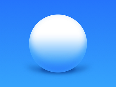 Ball Shadow 3d ball blue depth gradient orb shadow sphere