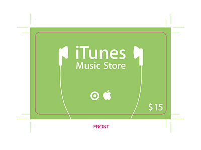 Original iTunes Prepaid Card (Target Dist.) apple card design ipod itunes prepaid print design