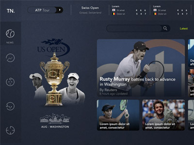 Sports Website interaction sports ui design ux design