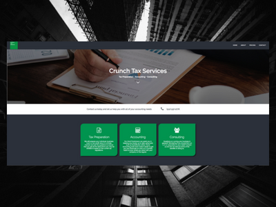 CrunchTax.com design designer elementor freelance personal website website wordpress