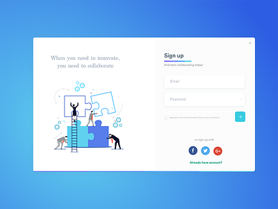 Sign Up Popup signup ui design ux uxdesign webdesign