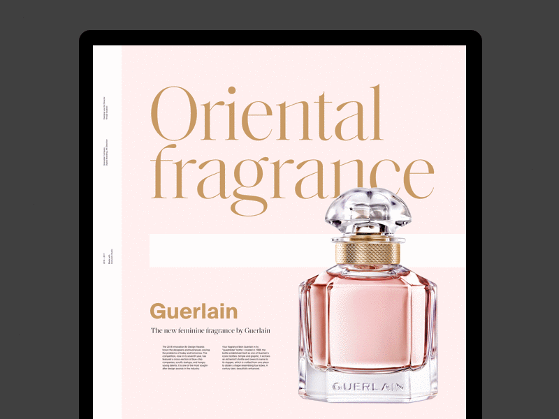 Oriental Fragrance grid layout serif typo typography website whitespace