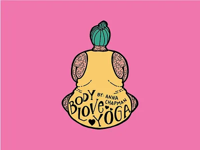 Body Love Yoga branding graphic identity logo