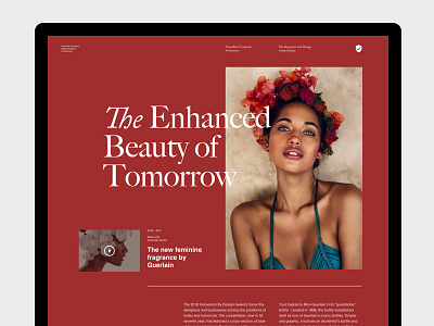 Magazine Layout grid header layout red serif typo typography website whitespace