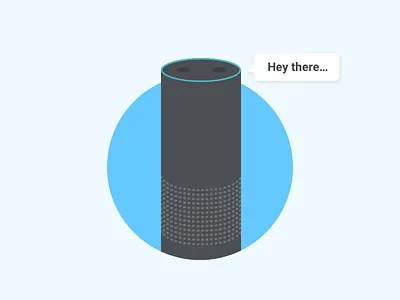 Echo illustration amazon echo illustration voice