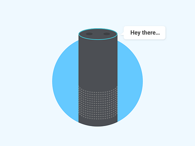 Echo illustration amazon echo illustration voice