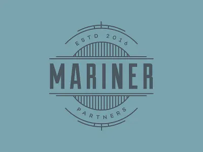 Mariner Partners Logo branding lockup logo logo design logo lock up logomark mariner nautical ocean ship