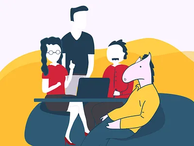 Participants Not Passengers collaboration graphic horse illustration teamwork