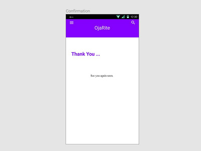 Daily UI 077: Thank You 077 dailyui