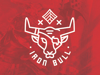 Iron Bull branding bull case study clothing line dragon age dribbble icon logo logo design process sketch