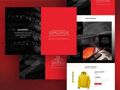 Helly Hansen - UI Prototype design grid landing layout parallax product prototype scroll sports ui