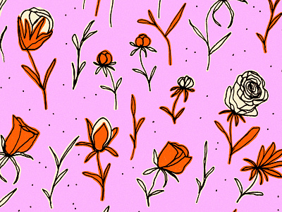 Some Cute Flowers blooms colors drawing flowers illustration pattern sketch