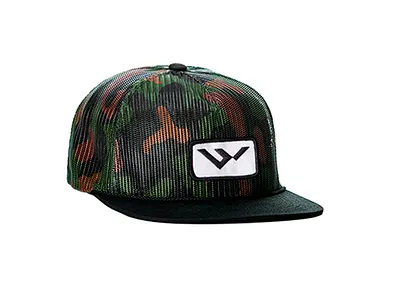 WILD Hat Co. - Full Mesh Camo Hat camo hat mesh patch trucker cap