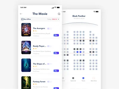 Movie APP a and choose clean movie the tidy white