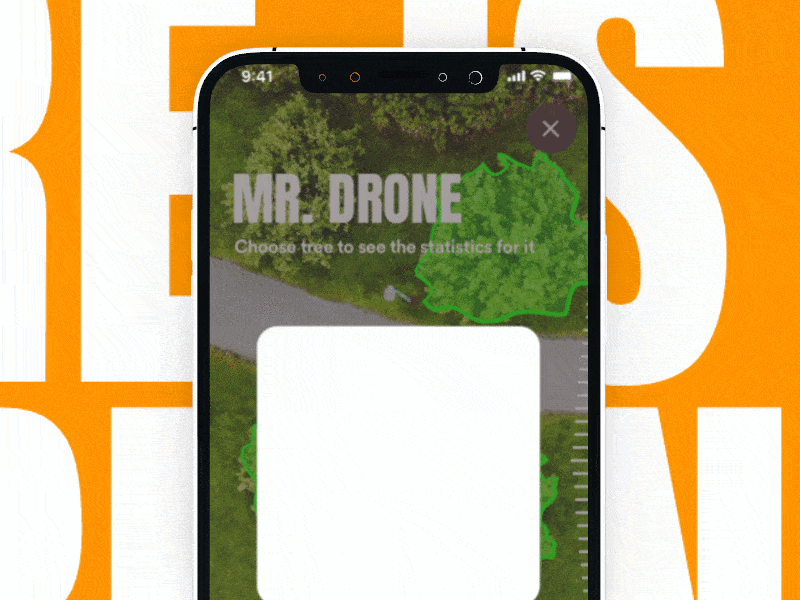 Hourly UI 11:00 - Feeding the trees - Garden app 3d animation mobile rotate tree ui