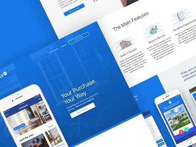 Homz direct - Landing Page clean design details graphic landing page people ui ux