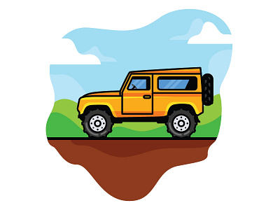 Wrangler Illustration 4x4 car illustration jeep off road vector wrangler