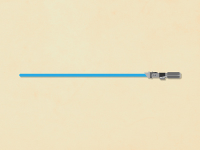 Luke's Lightsaber - Blue anakin skywalker graphic art illustration illustrator lightsaber luke skywalker minimal rey skywalker star wars star wars art tatooine