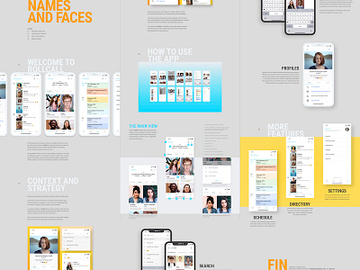 Rollcall App Web Presentation ui ux web