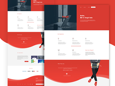 Website Landing Page designer dress landingpage portfolio sports ui design web design