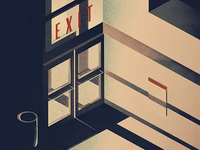 exit left brb exit illustration what sarah said