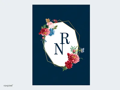 Invitation Card 3 card floral flower frame invitation card invite vector wedding