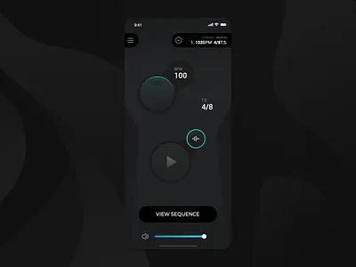 Darbuka App app dark ios mobile musical instrument neon sequence tact tutorial