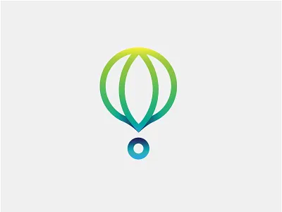 Hot Air Baloon adobe adobe illustrator dailylogochallenge day2 hot air balloon logo logo design logo designer minimal minimal design vector vibrant