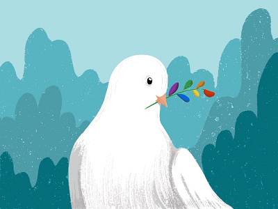 Pride dove dove freedom illustration ipad love peace pride procreate stockholm