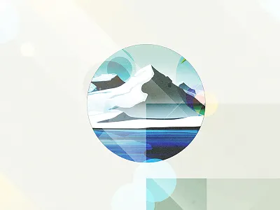 Part of an Artic Illustration series artic illustration landscape north pole ocean photoshop sea shackleton snow winter