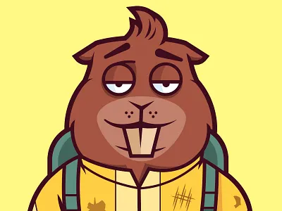 Goofy Gophers cartoon cartoon character character character design comic gopher vector