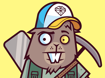 Goofy Gophers cartoon cartoon character character character design comic gopher vector