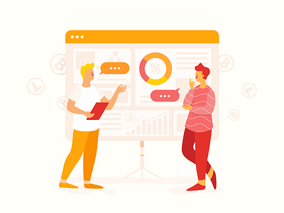 Cryptocurrency platform illustration bitcoin character cryptocurrency graph icon illustration interface invite norde statistic